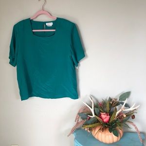 🦊Vintage🦊 NWT Talbots Turquoise Top
